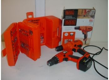 B&D Bits In Case, Cordless & Electric Drills/Driver  (265)