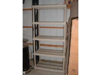 6' Five Shelf Plastic Shelving Unit By Sterlite  (66)