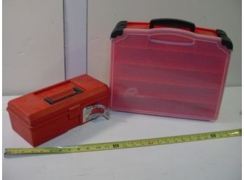 2 Empty Plastic Tool Boxes  (147)
