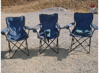 Three Folding Chairs In Cases  (20)