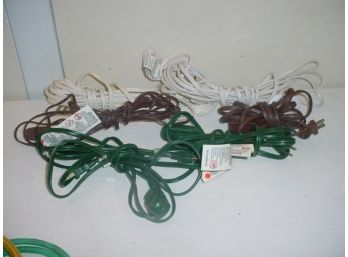 7 Extension Chords, Power Strip, Bungee Chords  (234)