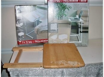 Folding TV Trays, 2 Wood, 2 In Box  (7)