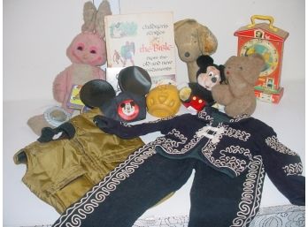 Child's Outfit, Vest Old Toys, Etc.  (17)