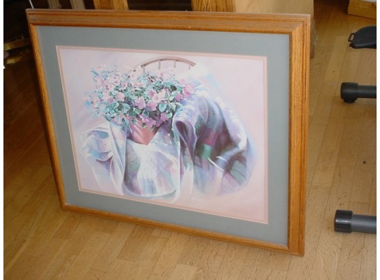 Framed Print, Floral Still Life, 33'x 27'  (120)