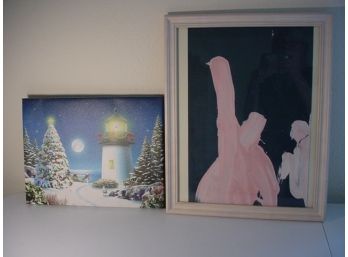 Light Up Lighthouse 16'x 12' And Framed Painting 20'x 16'