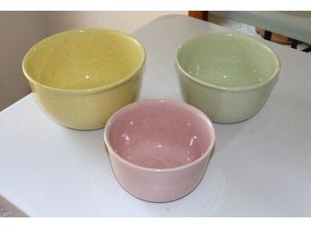 Set Of 3 Stoneware Nesting Mixing Bowls  (54)