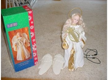 Electric Animated Christmas Angel With Candlelight  (106)