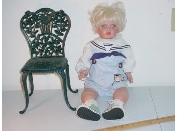 Doll And Cast Iron Chair (16)