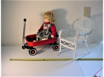 Wagon, Rocking Chair, Doll  (8)