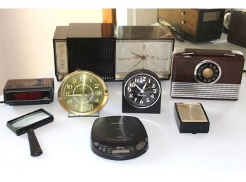 Vintage Radios, Alarm Clocks, Portable CD Player  (76)