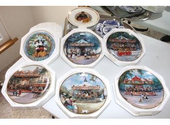 Franklin Mint Carousel Collector Plates, Kennedy Plate, More  (95)