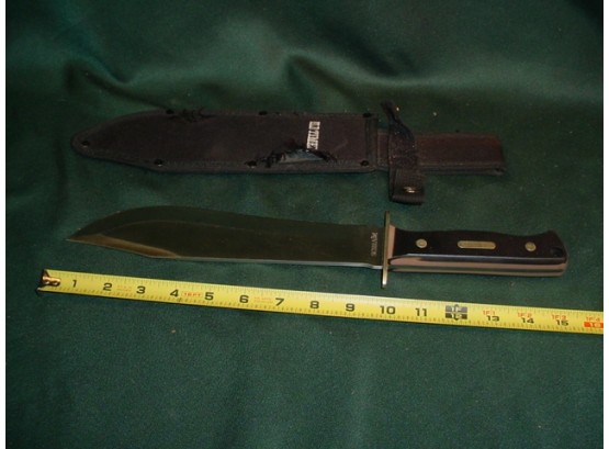 Old Timer Bowie Knife In Sheath, Schrade  (1155)