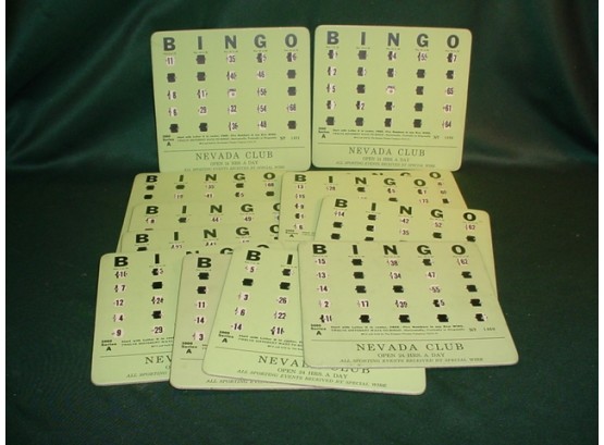 12 Nevada Club Bingo Cards  (1162)