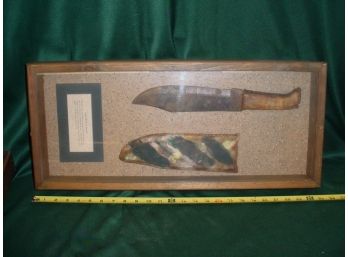 Framed Large Knife And Sheath