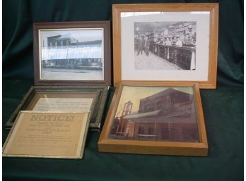 5 Framed Photos And Paper (1094)