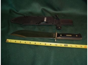 Old Timer Bowie Knife In Sheath, Schrade  (1155)
