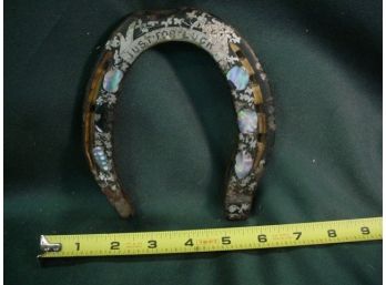 Inlaid Mother Of Pearl Horseshoe  (1158)