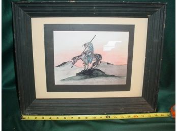 Framed 'End Of The Trail' Print  (1070)