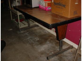 Adjustable Height Table, 72'x 30' With Fold Up Legs  (24)