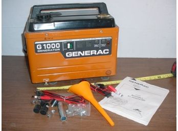 Generac G1000 Portable Gasoline Operated AC Generator W/manual  (140)