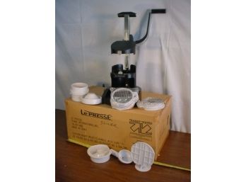 LePresse Slicer With Attachments, Never Used, In Box (177)