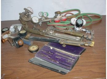Assorted Gas Welding Torches & Gauges, Other PSI Gauges And Small Gauges  (246)