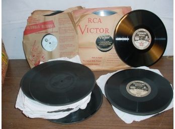 16 Edison 1/4' Thick Records, 7 78 Rpm Records  (234)
