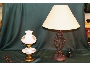 2 Electric Table Lamps  (122)
