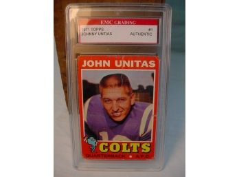 1971 John Unitas Garaded Card  (203)