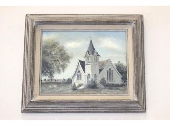 Framed Oil On Canvas, 'Little Church',  (78)