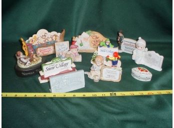 10 Manufacturers Name Plaques, Small Covered Jar  (24)