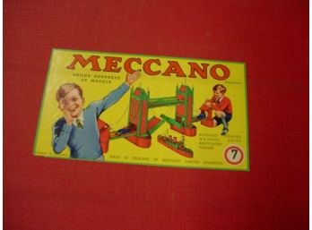 Meccano Made In England, Construction Set W/ Instructions  (238)
