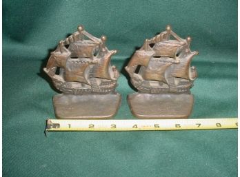 Pair Of Cast Iron Ship Bookends  (18)
