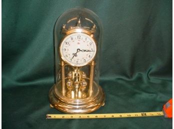 Elgin Working Anniversary Clock In Glass Dome  (158)