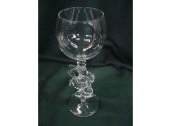 Glass Goblet With Naughty Lampwork Stem  (69)