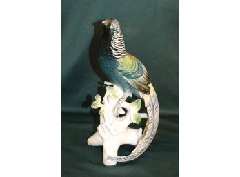 Porcelain Peacock, 12'H  (93)