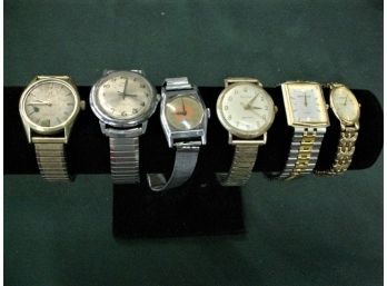 5 Assorted Men’s Wrist Watches, 1 Ladies Wrist Watch   (7)