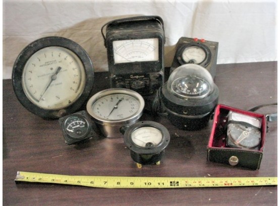 Assorted Gauges & Meters, Aeronautical Compass  (228)