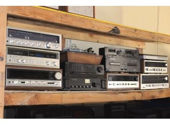 Electronics Lot, Receivers, Amplifiers, Turntables, CD Player-   (80)