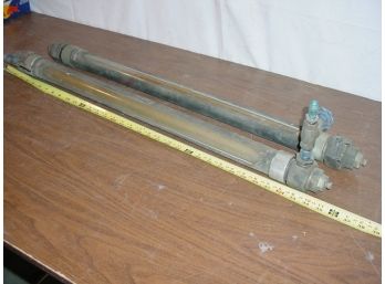 2 Brass Stabl-Vis-Rotameters, Scher&Porter, 36' L  (31)