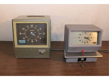 2 Electric Time Clocks; Amano & Simplex  (123)