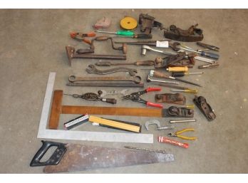 Misc. Tool Lot Including Stanley 113 Compass Plane  (87)