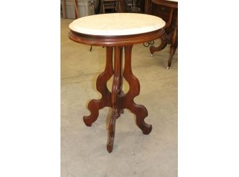 Oval Marble Top Smaller  Parlor Table  (96)