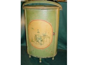 Small Antique French  Country Sewing Cabinet  (44)