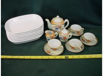 Child's Tea Set, Japan, 7 Corning Dishes   (64)