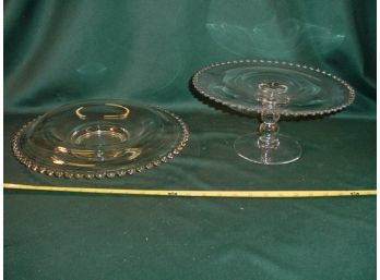 Stand & Bowl Candlewick Pattern Glassware   (141)