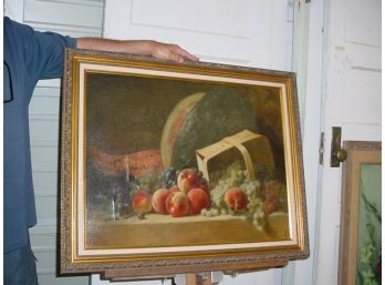 Painting On Canvas, Mixed Fruit Still Life  (38)