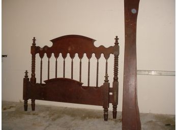 160 Year Old Spool Bed With Rails  (273)