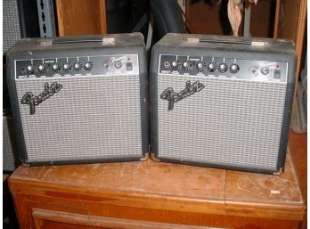 Pair Of Fender Frontman 15G Amplifiers  (70)