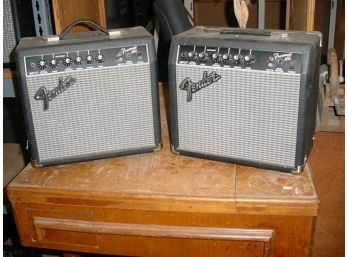 Pair Of Fender Frontman 15G Amplifiers  (74)
